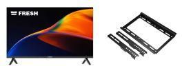 Fresh 32 Inch HD LED TV - 32LH324D with Wall Mount for 14 to 42 Inch TV - Black
