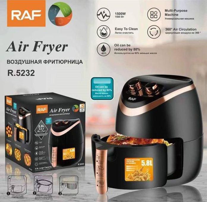 RAF Air Fryer Without Oil, 1500 Watt, 5.8 Litters (R.5232)