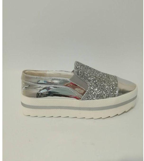 Lourina Glittery Shoes – Silver