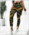 Camouflage Printed Drawstring Trouser Green/Yellow