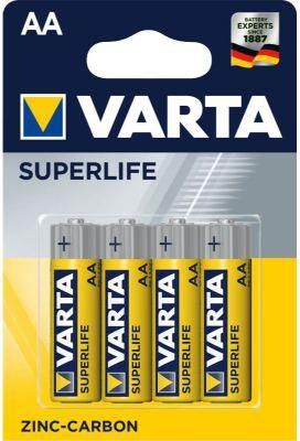 Varta Superlife Zinc-Carbon AA Batteries Aa R6 x4