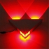 Generic Triangle 3W LED Wall Lamp Bedroom Decorate Night Light - Red