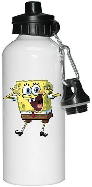Back To School Aluminium Sponge Bob Water Bottle