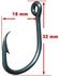 Circle + Ring Fishing Hooks - Size 05 - 5 Pcs