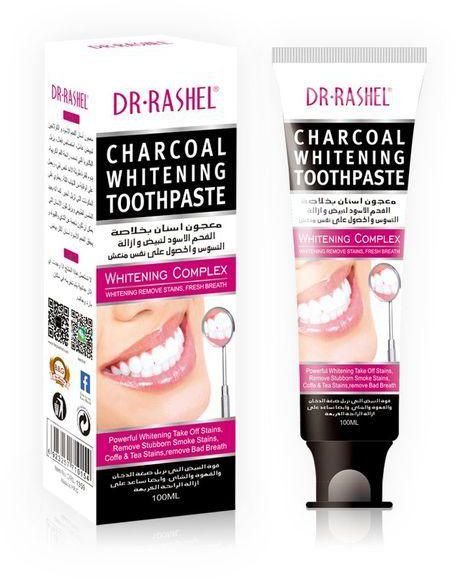 Dr. Rashel Charcoal Whitening Toothpaste - Whitening Complex, 100ml-