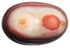 حجر عقيق هندي يشبه العين بيضاوي الشكل بوزن 25.70 قيراط