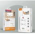 Ldnio Sc4407 Wall Extension With 4 Socket And 4 Usb Port + Overload Protection-2m Sc4407 W