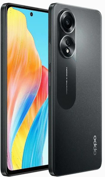 Get Oppo A58 Smart Mobile Phone , 4G LTE Network, 8GB Ram, 128GB - Black, with AirPods Pro - White with best offers | Raneen.com
