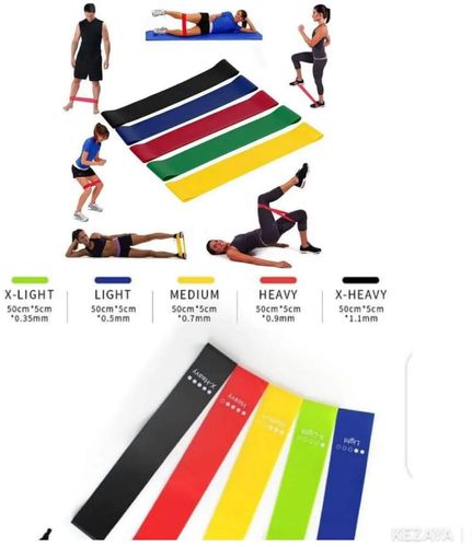 Exercise 5pcs  stretch exercise rubber band @
