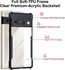Xundd Case for Google Pixel 6 Pro with Integrated Camera Cover, (Military Grade Drop Tested) Slim Clear Back with Shockproof Soft TPU Bumper Frame- Black