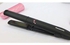 Compact Portable Hair Straightener, Smooth Sliding Ceramic Plate أسود/وردي 23.5سم