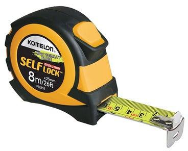 Self Lock Measuring Tape Black/Yellow/Green 8meter