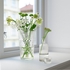 SMÄLLSPIREA Vase - clear glass/patterned 22 cm