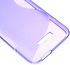 S Shape TPU Shielded Shell  & Screen Guard for  HTC Desire 616 - Purple