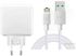 Oppo VOOC 5V-4a Super Fast Charger Wall adapter With Cable Micro - White - 2725187981567