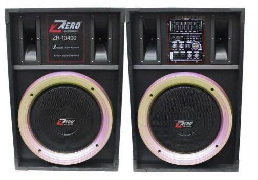Zero Wired and Wireless Stereo Speaker, Black - ZR-10400