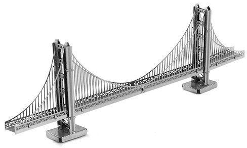 Bluelans Kid's 3D Metal Solid Model DIY Assembling Toy Golden Gate Bridge