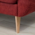 SMEDSTORP 2-seat sofa - Lejde/red/brown oak