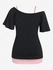 Plus Size Skew Neck Graphic Tee and Cami Top Set - M | Us 10
