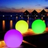 كليسبيد لعبة كرة شاطئ كبيرة عائمة قابلة للنفخ باضاءة LED تتوهج في الظلام في الهواء الطلق لتزيين حمام السباحة والحفلات