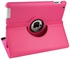 iPad Air 2 PU Leather 360 Degree Rotating Skin Cover Smart Stand Folio Case - Pink