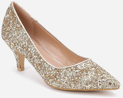 Shoe Room Shiny Heels - Gold