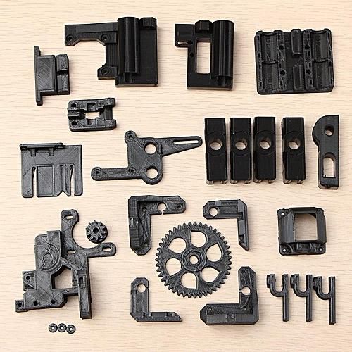 Universal Printed Parts Kit For RepRap Prusa I3 Rework Black PLA 3D Printer DIY Black