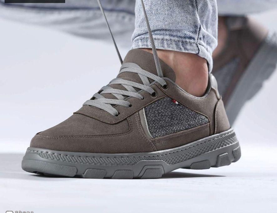 Casual Lace Up Sneakers - Gray