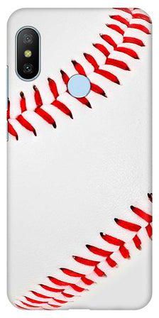 Matte Finish Slim Snap Basic Case Cover For Xiaomi Mi A2 Lite (Redmi 6 Pro) Baseball