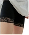 Lace Detailed Tight Shorts Black