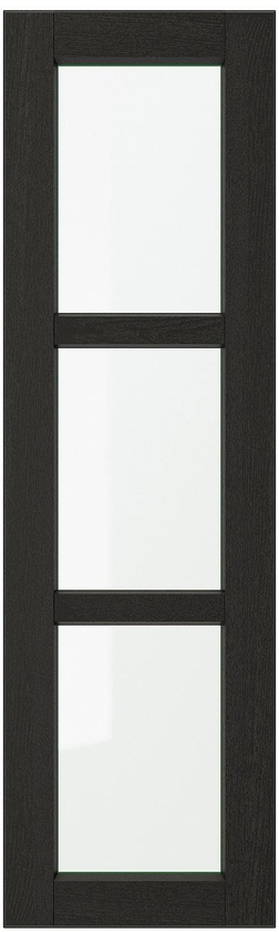 LERHYTTAN باب زجاج - صباغ أسود ‎30x100 سم‏