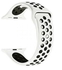 كومبو 2 حزمة حزام رياضي لساعة أبل 44/42 ملم سلسلة 4 سيليكون أبيض أسود