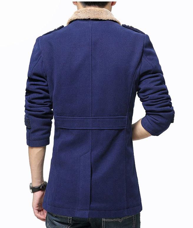 Blue Polyester Wool & Blends For Men