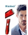 Kemei KM-025 ماكينة حلاقة الشعر إحترافية قابلة لإعادة الشحن - أحمر