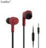 Leadtry SS-1 Headset In-Ear Sport Stereo Earbud Headphones Noise Insulating Built-in Mic Earphone- Red