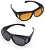 Two Pairs Of Glasses Set Night Vision Goggles Sunglasses Hd Vision