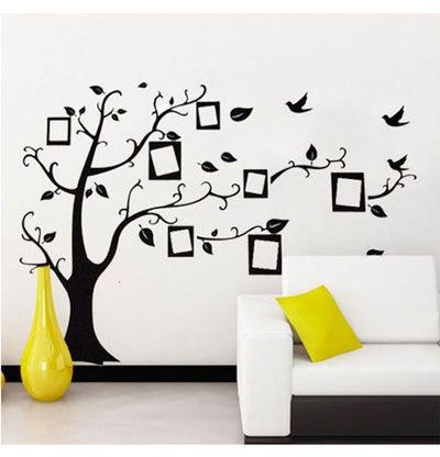 Diy Wall Stickers Home Decor Family Picture Photo Frame Tree Wall Art Black 50*70cm