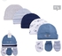 Hudson Baby Baby Boy Caps Gift And Scratch Mitten Set Of 8