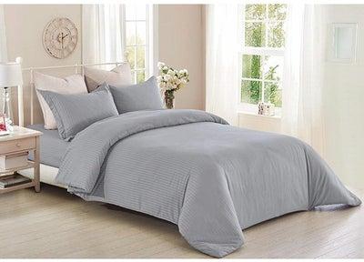 6-Piece Comforter Set Cotton Blend Grey