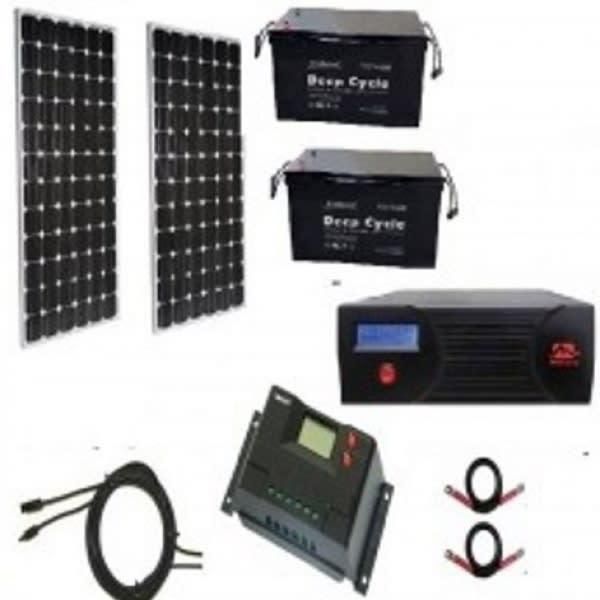 2.4KVA Solar Kit with Inverter + Battery + Solar Panels + Controller