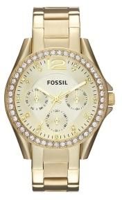 Fossil Riley Multifunction Women's Watch ES3203 Gold 38mm