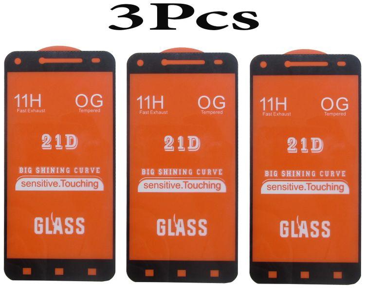 21D Glass Screen Protector For Infinix Hot 4 (X557) - Three Pieces