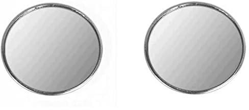 one year warranty_1 Pair Driver Side Wide Angle 3-inch Round Convex Car Vehicle Blind Spot Mirror Rear-view Under Mirror -mz295109880611