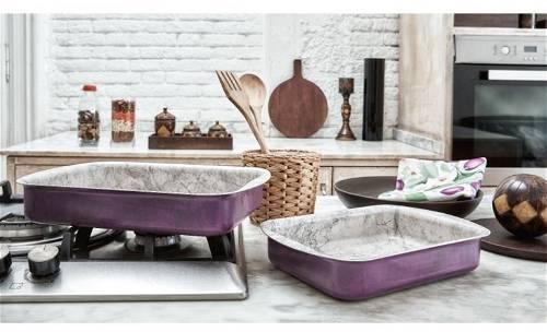 Designo Oven Trays Set, Purple, 2 Pieces - NS972