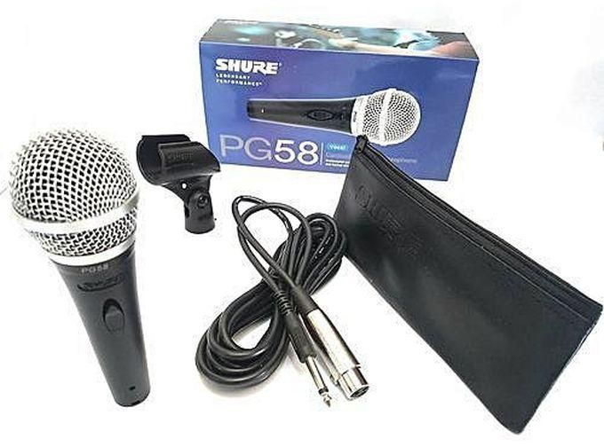 Shure PG58 Shure Cardioid Dynamic Microphone With Mic Holder Included