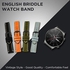 حزام جلدي كلاسيكي من Remson، حزام جلد بديل للشمع الزيتي الجلدي لساعة Huawei Watch GT 2 Pro (أسود)