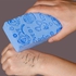 عرض طه اسفنجة استحمام للجسم تقشير الجلد عند الاستحمام وتزيل الجلد الميت ١ قطعة لون أزرق