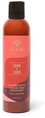 As I Am Naturally Long & Luxe Pomegranate Passion Fruit Groyogurt Leave In Conditioner