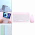 Generic 10 Inch Bluetooth Keyboard Mouse Wireless For IPhone For 4 Pink Combo