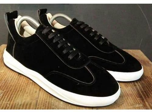 Generic Casual Suede Lace Up Shoes - Black
